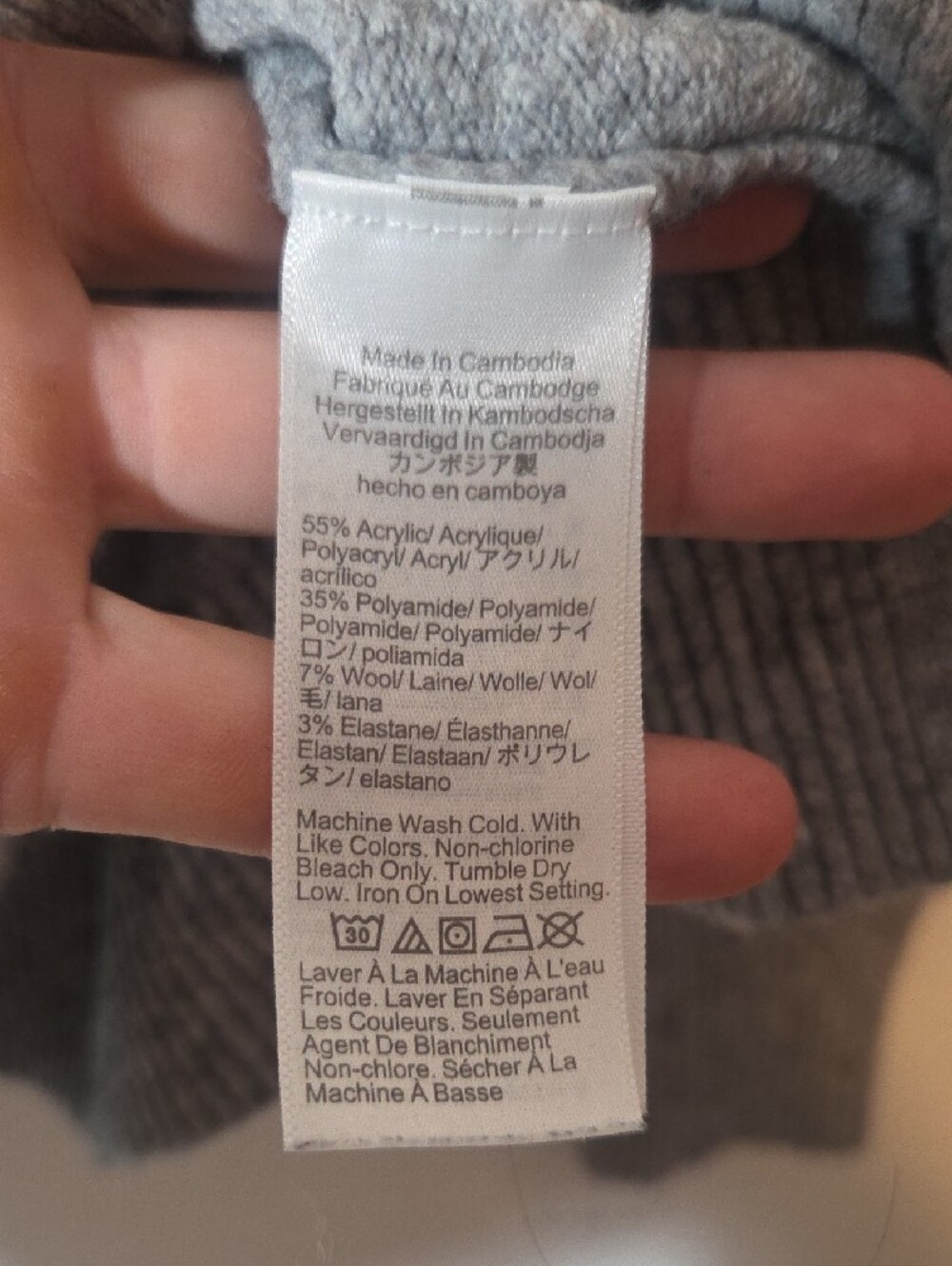 J. Crew Womens Heather Gray Crewneck Sweater Size Medium - Picture 5 of 7